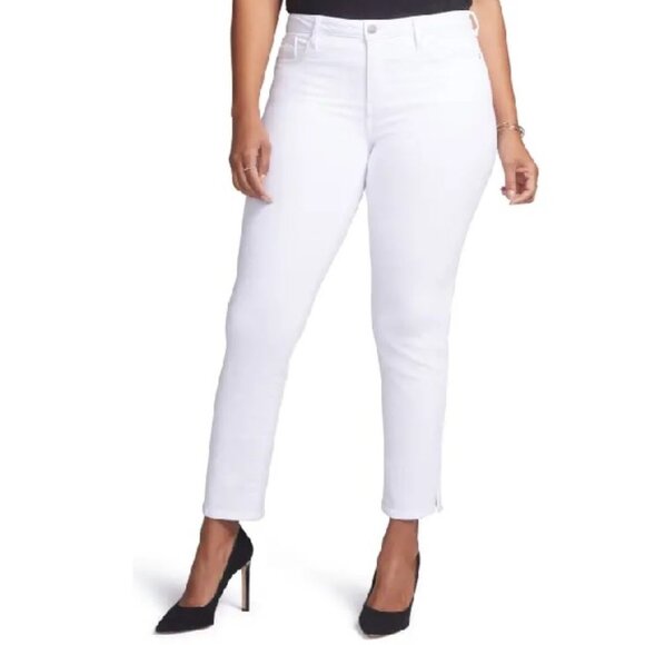 CURVES 360 BY NYDJ Slim Straight Leg Ankle Jeans - Picture 1 of 15